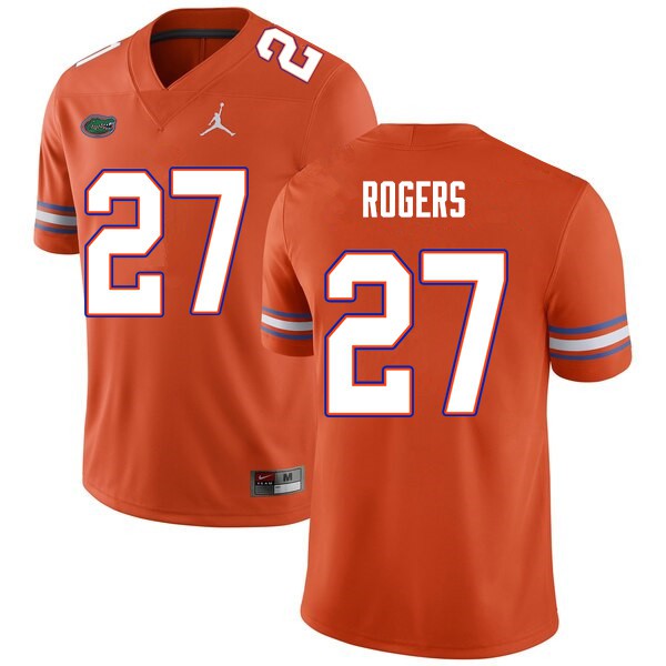 Men #27 Jahari Rogers Florida Gators College Football Jerseys Orange